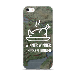 Winner Winner Chicken Dinner Map - iPhone Case