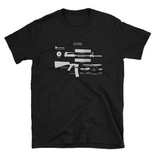 M16A2 Field Stripped - Short-Sleeve Unisex T-Shirt