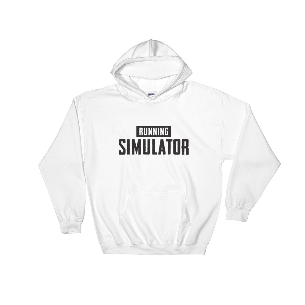 Running Simulator - Hooded Sweatshirt White/Grey