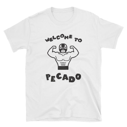 Welcome to Pecado - Short-Sleeve Unisex T-Shirt White
