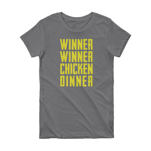 Winner Winner Chicken Dinner (Gold) - Short Sleeve Women's T-shirt